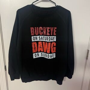 Black Graphic Men's Sweater